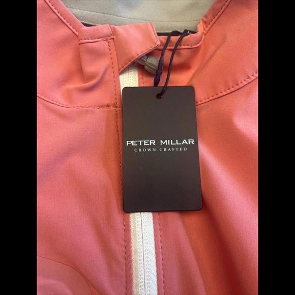 Peter Millar Flex Performance Half Zip Golf Vest Pink M, L, XL Coral Pear $200 - Picture 7 of 11
